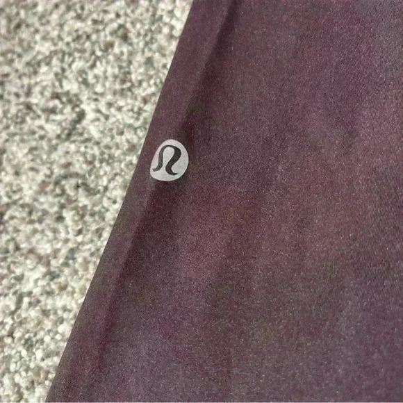 Lululemon Womens Fast Free Crop II *Nulux 19" Burgundy Color Size 2- W6AS5S - Picture 12 of 13